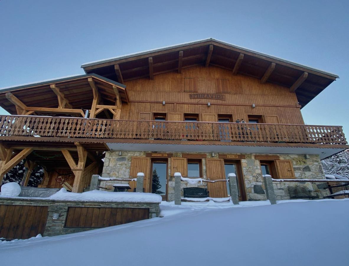 Chalet Miravidi, Montchavin-La Plagne, Jacuzzi & Sauna エクステリア 写真